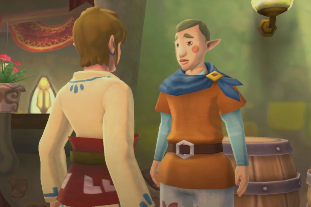 Fledge and Link - The Legend Of Zelda Skyward Sword Nintendo Switch Game
